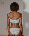 BASERANGE 25 Early Spring French Lace MUSIAL Bra/Panty Series BAS-BRMU-LA-SP25-UNDYED(TURQUOISE) UNDYED BRMU